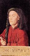 Jan Van Eyck Portrait of a Young Man oil painting